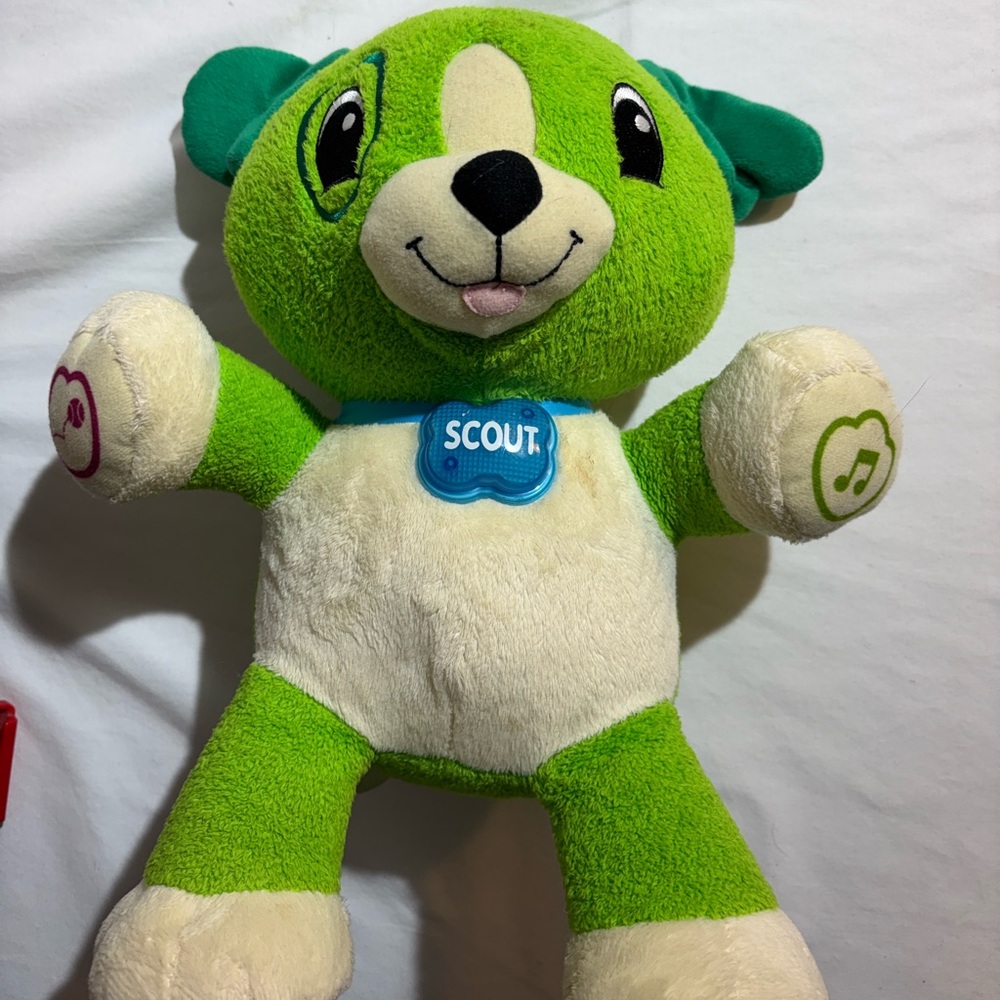 Leap Frog Plush Green Scout Musical Puppy Toy - Interactive Kids Toy